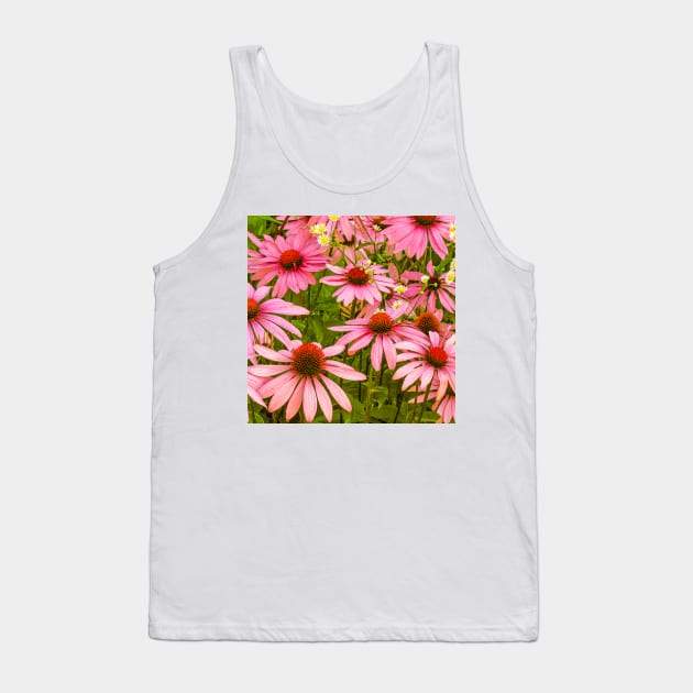 Echinacea Patch flower photography Tank Top by LisaCasineau